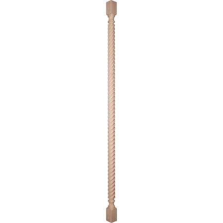 Osborne Wood Products 96 x 3 1/2  Rope Column in Cherry 1683C